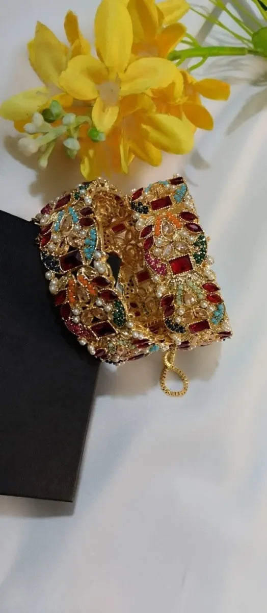 Nauratan Openable Bangles – Traditional Multicolor Beauty