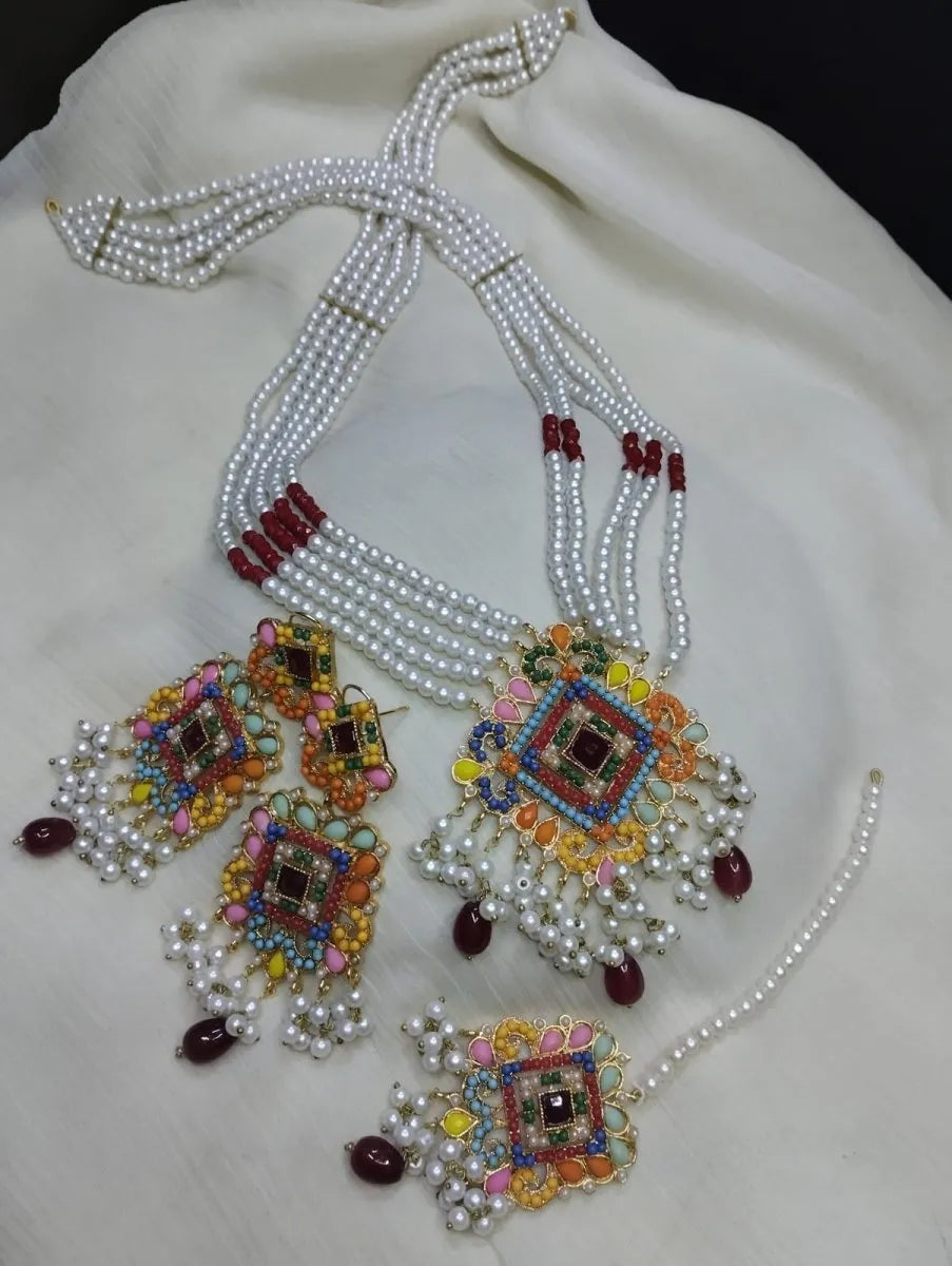 Nauratan pearl mala set