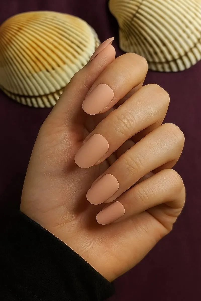 Matte Press-On Nails – 24pcs Complete Set