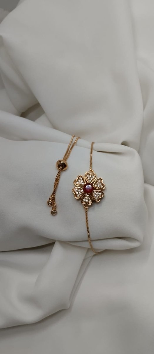 Flower braclet adjustable