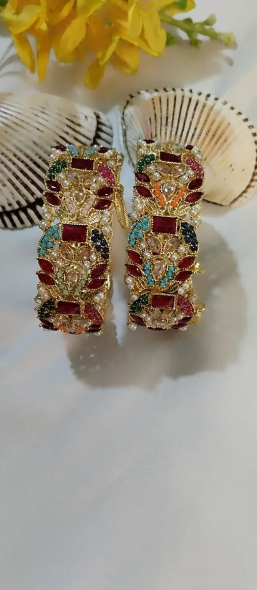 Nauratan Openable Bangles – Traditional Multicolor Beauty