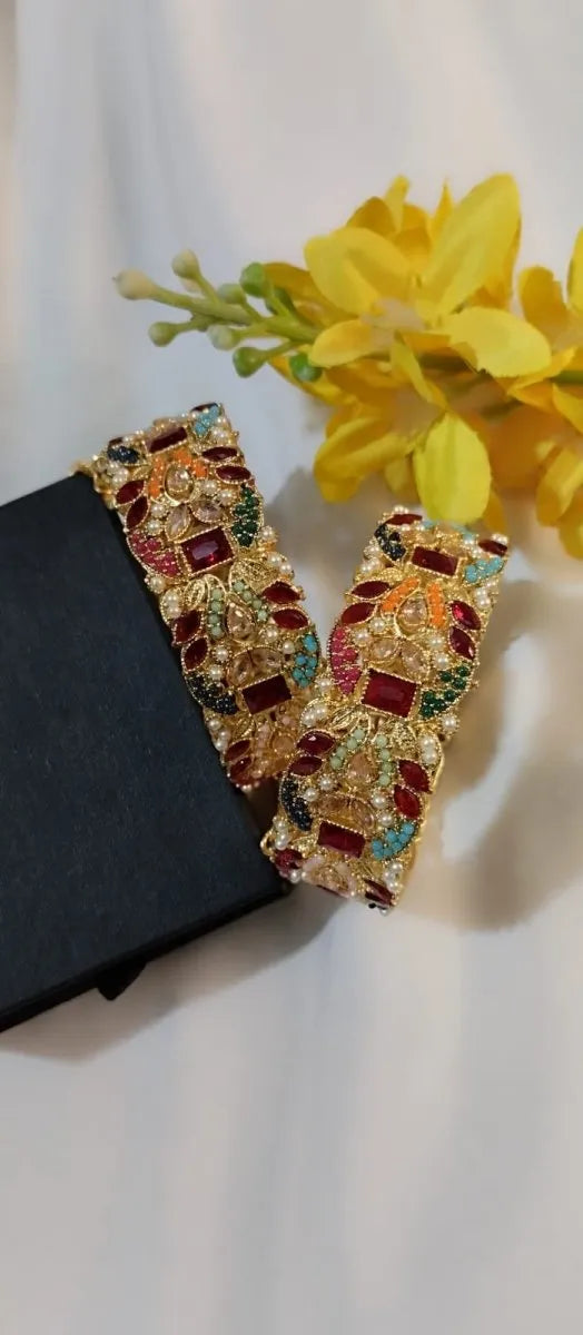 Nauratan Openable Bangles – Traditional Multicolor Beauty