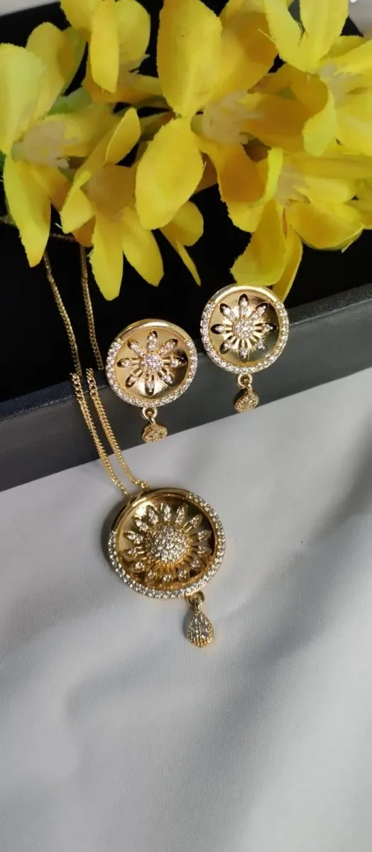 gold plated locket set 004